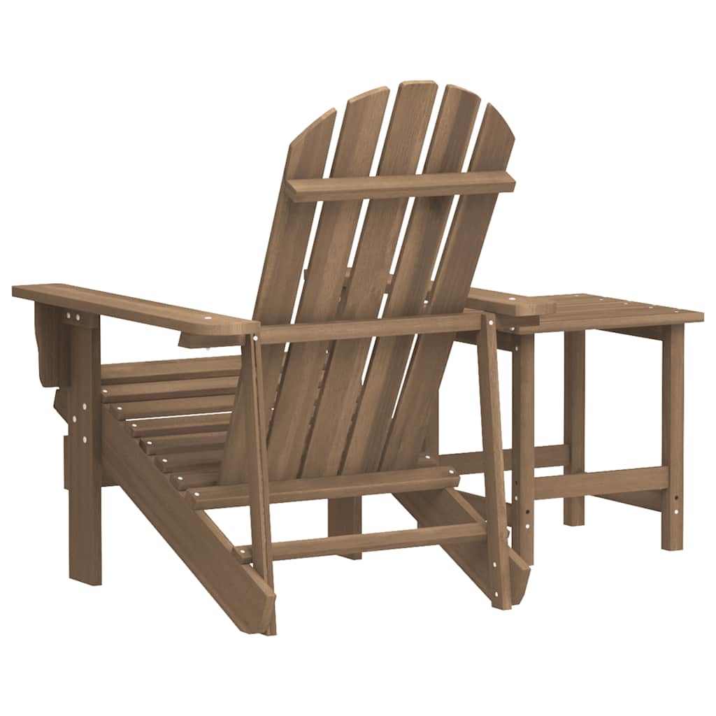Sedia Adirondack con Tavolo Abete Massello Marrone | homemem39