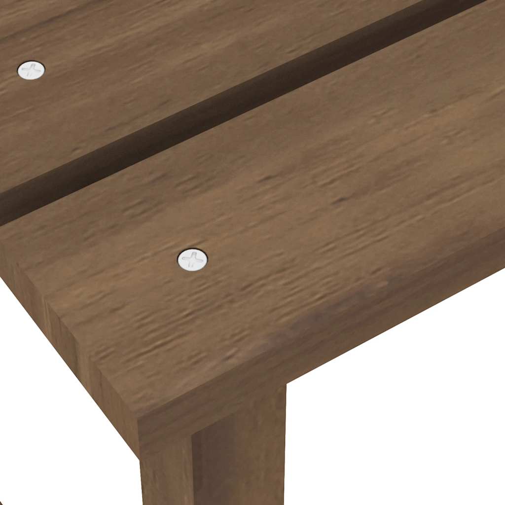 Sedia Adirondack con Tavolo Abete Massello Marrone | homemem39