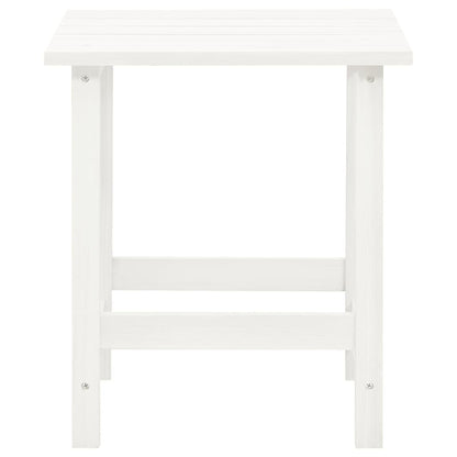 Sedia Adirondack con Ottomana e Tavolo in Abete Massello Bianco