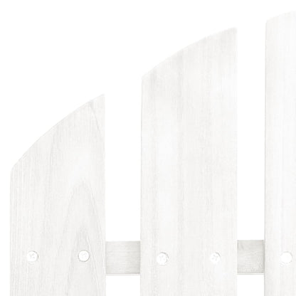 Sedia Adirondack con Ottomana e Tavolo in Abete Massello Bianco | homemem39