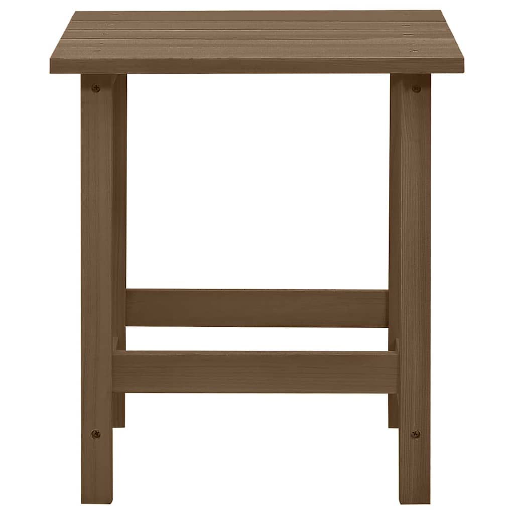 Sedia Adirondack con Ottomana e Tavolo Abete Massello Marrone