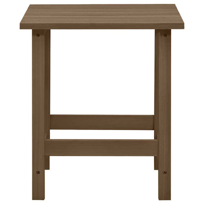 Sedia Adirondack con Ottomana e Tavolo Abete Massello Marrone