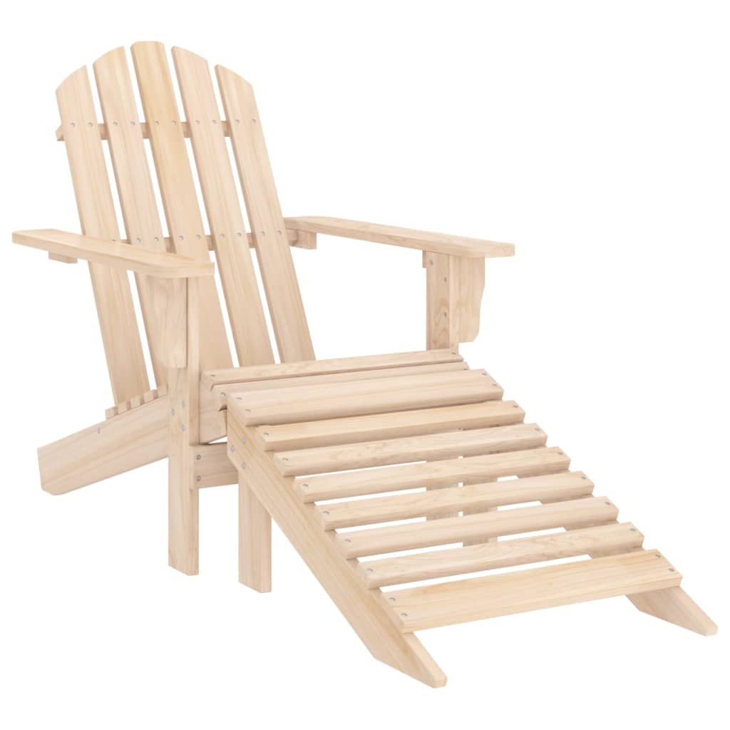 Sedia Adirondack con Poggiapiedi e Tavolo Massello di Abete | homemem39