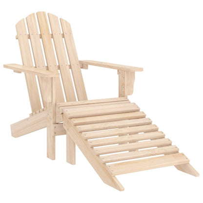 Sedia Adirondack con Poggiapiedi e Tavolo Massello di Abete | homemem39