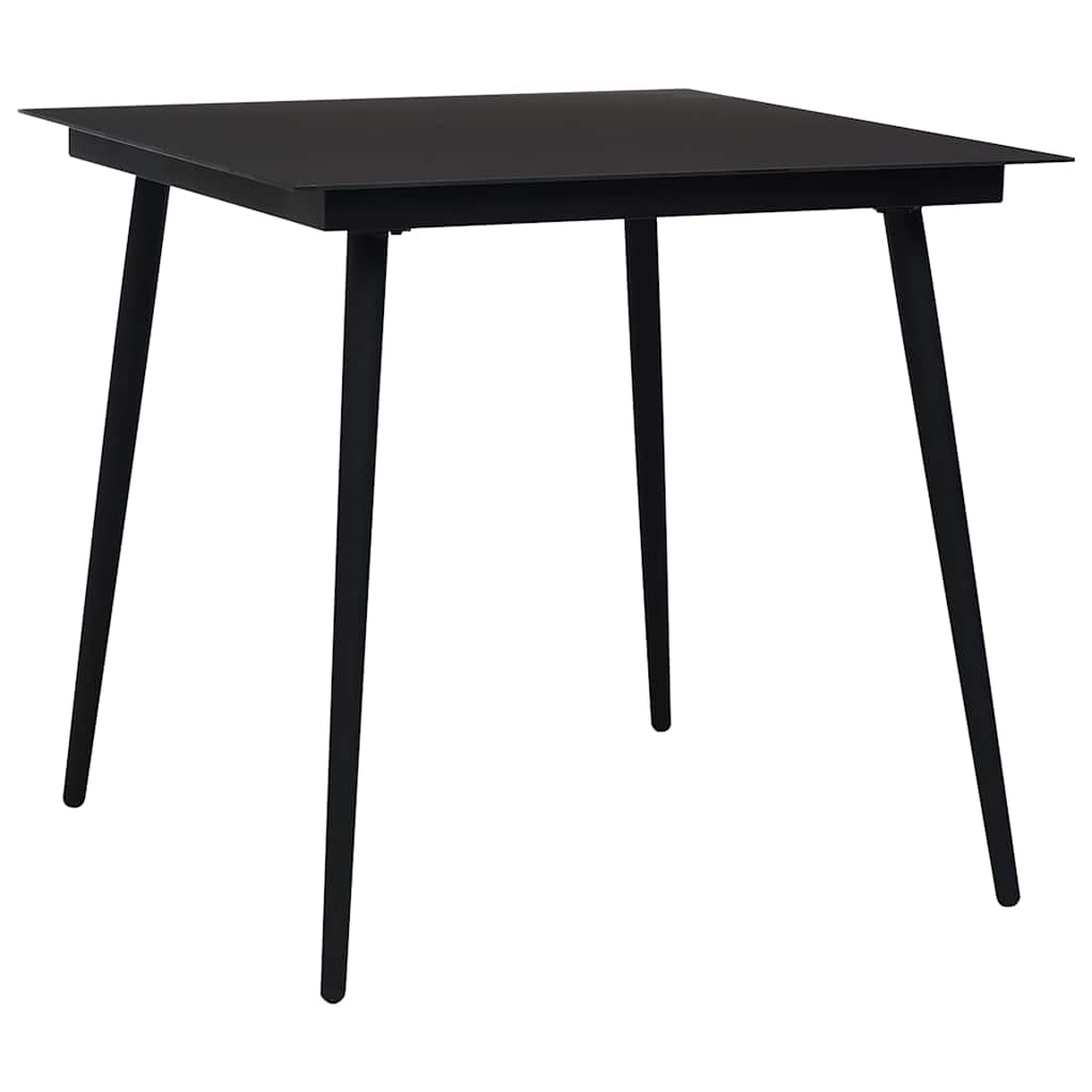 Set da Pranzo da Giardino 3 pz in Polyrattan e Vetro | homemem39