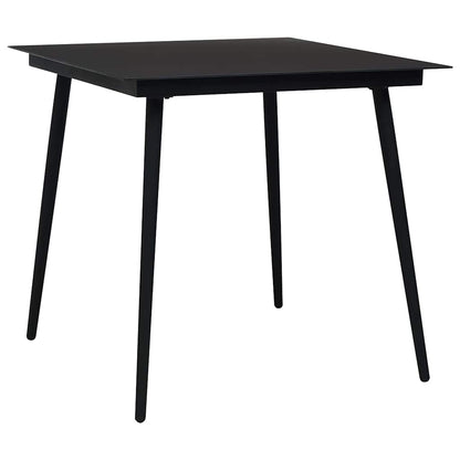 Set da Pranzo da Giardino 3 pz in Polyrattan e Vetro | homemem39