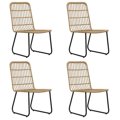 Set da Pranzo da Giardino 5 pz in Polyrattan e Vetro | homemem39