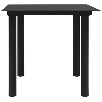 Set da Pranzo da Giardino 3 pz in Polyrattan e Vetro | homemem39