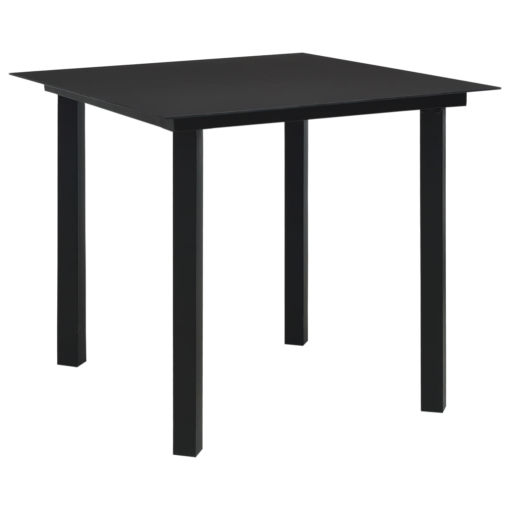 Set da Pranzo da Giardino 5 pz in Polyrattan e Vetro | homemem39