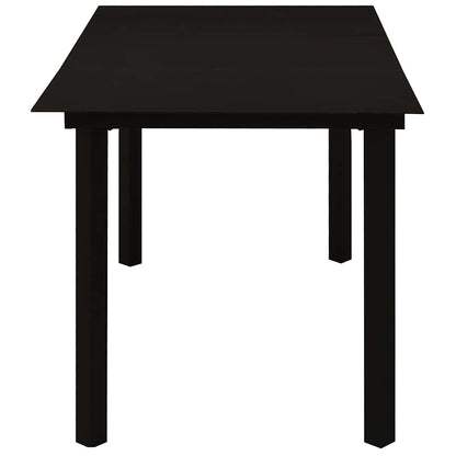 Set da Pranzo da Giardino 5 pz in Polyrattan e Vetro
