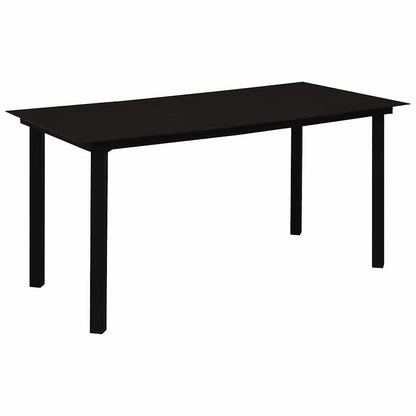 Set da Pranzo da Giardino 5 pz in Polyrattan e Vetro | homemem39