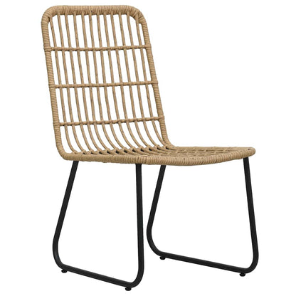 Set da Pranzo da Giardino 7 pz in Polyrattan e Vetro