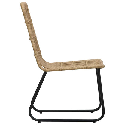 Set da Pranzo da Giardino 7 pz in Polyrattan e Vetro