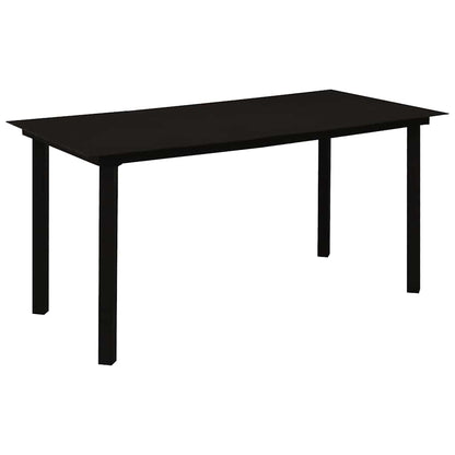 Set da Pranzo da Giardino 7 pz in Polyrattan e Vetro | homemem39