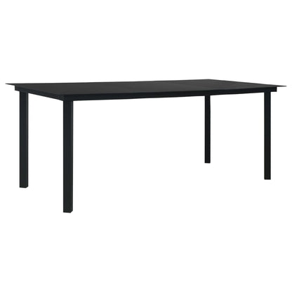 Set da Pranzo da Giardino 9 pz in Polyrattan e Vetro | homemem39