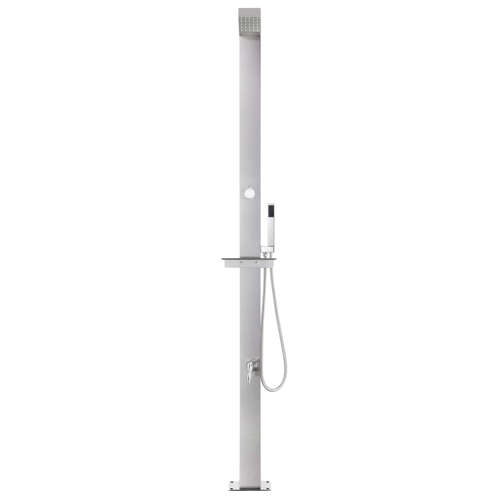 Doccia da Giardino 220 cm in Acciaio Inossidabile - homemem39