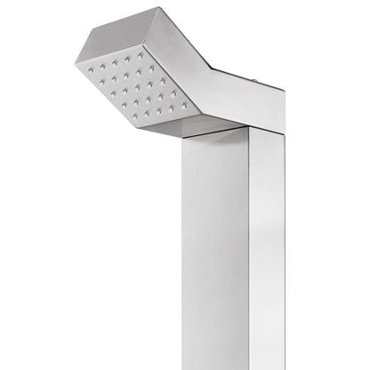 Doccia da Giardino 220 cm in Acciaio Inossidabile - homemem39