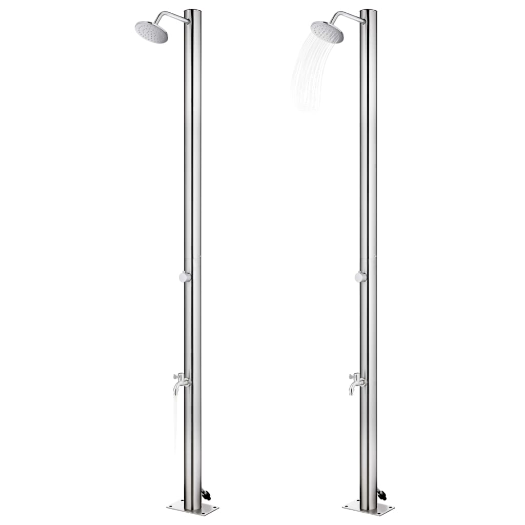 Doccia da Giardino 215 cm in Acciaio Inossidabile | homemem39