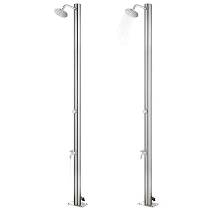 Doccia da Giardino 215 cm in Acciaio Inossidabile - homemem39