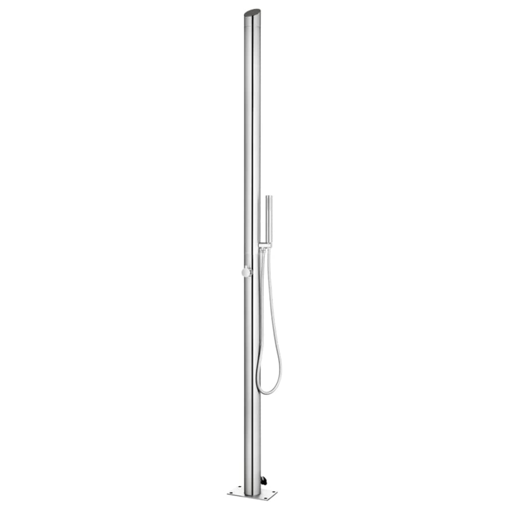 Doccia da Giardino 220 cm in Acciaio Inossidabile