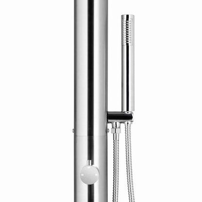 Doccia da Giardino 220 cm in Acciaio Inossidabile