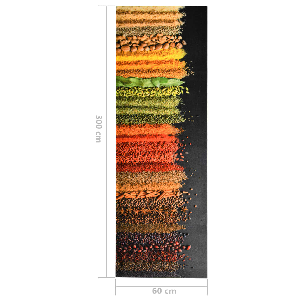Tappetino da Cucina Lavabile Spezie 60x300 cm | homemem39