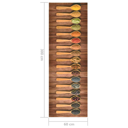 Tappetino da Cucina Lavabile Cucchiai 60x300 cm | homemem39