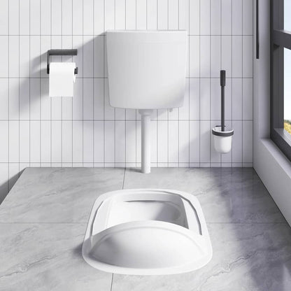 Sciacquone WC con Ingresso Acqua dal Basso 3/6 L Grigio - homemem39