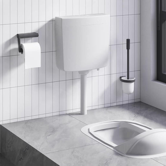 Sciacquone WC con Ingresso Acqua dal Basso 3/6 L Grigio - homemem39