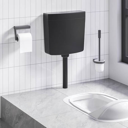 Sciacquone WC con Ingresso Acqua dal Basso 3/6 L Nero - homemem39