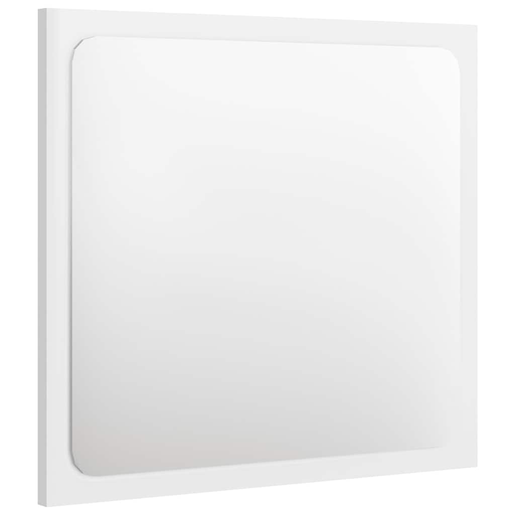 Set Mobili da Bagno 2 pz Bianco Lucido in Legno Multistrato | homemem39