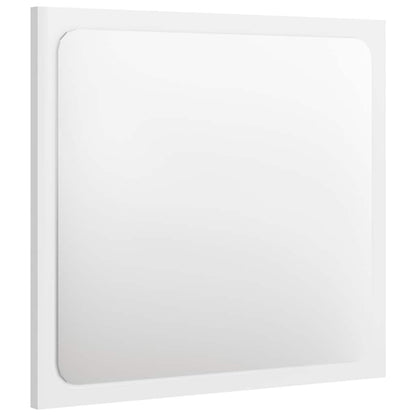 Set Mobili da Bagno 2 pz Bianco Lucido in Legno Multistrato | homemem39