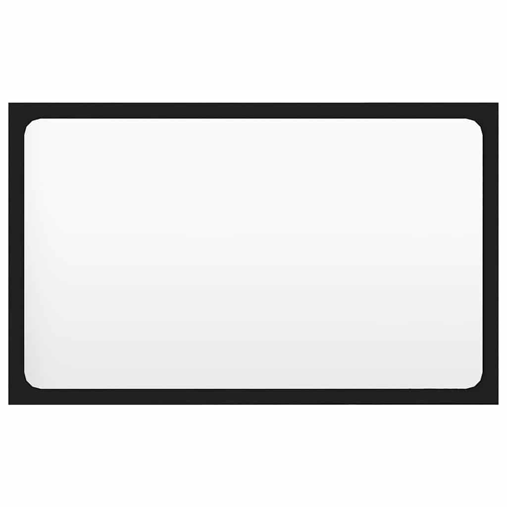 Set Mobili da Bagno 2 pz Nero in Legno Multistrato