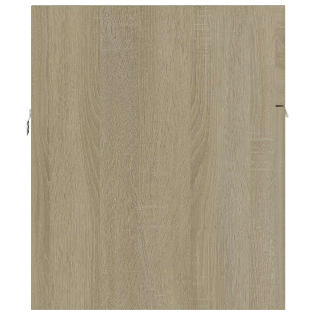 Set Mobili da Bagno 2 pz Rovere Sonoma in Legno Multistrato