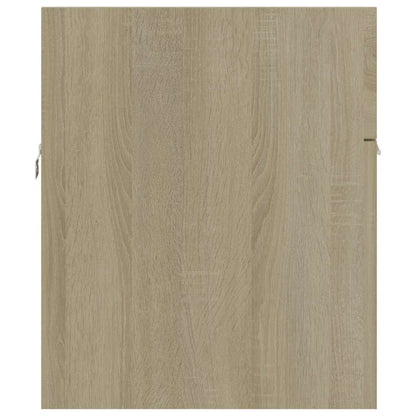 Set Mobili da Bagno 2 pz Rovere Sonoma in Legno Multistrato