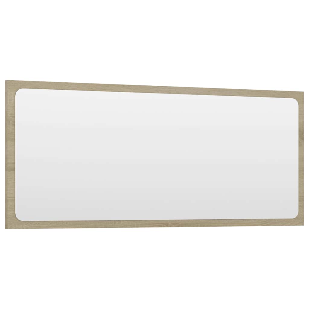 Set Mobili da Bagno 2 pz Rovere Sonoma in Legno Multistrato