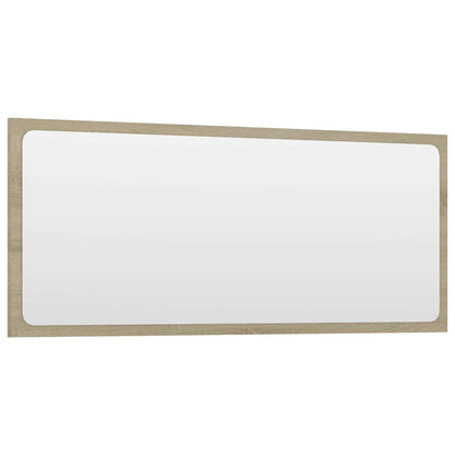 Set Mobili da Bagno 2 pz Rovere Sonoma in Legno Multistrato