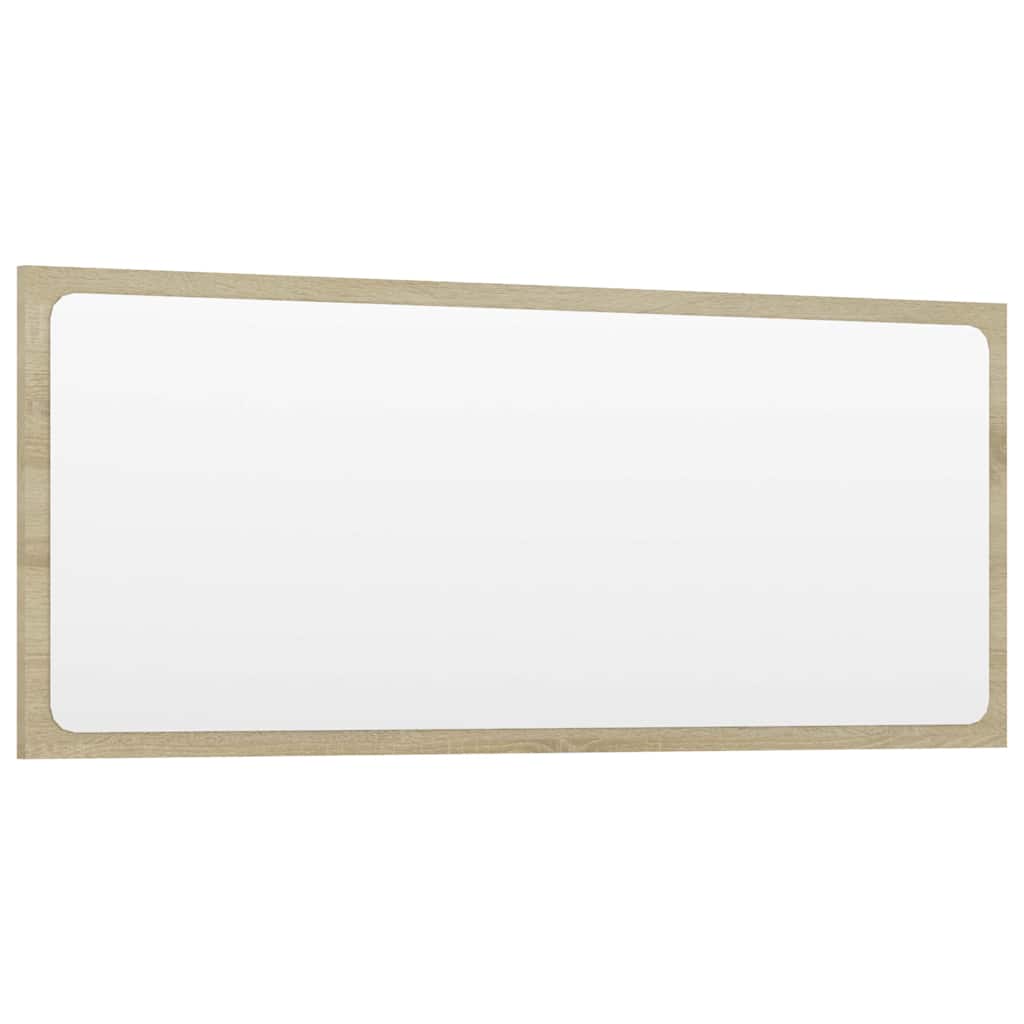 Set Mobili da Bagno 2 pz Rovere Sonoma in Legno Multistrato