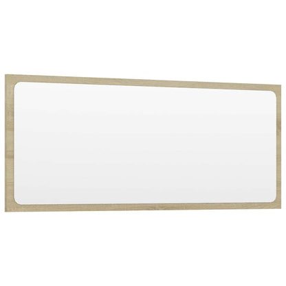 Set Mobili da Bagno 2 pz Rovere Sonoma in Legno Multistrato