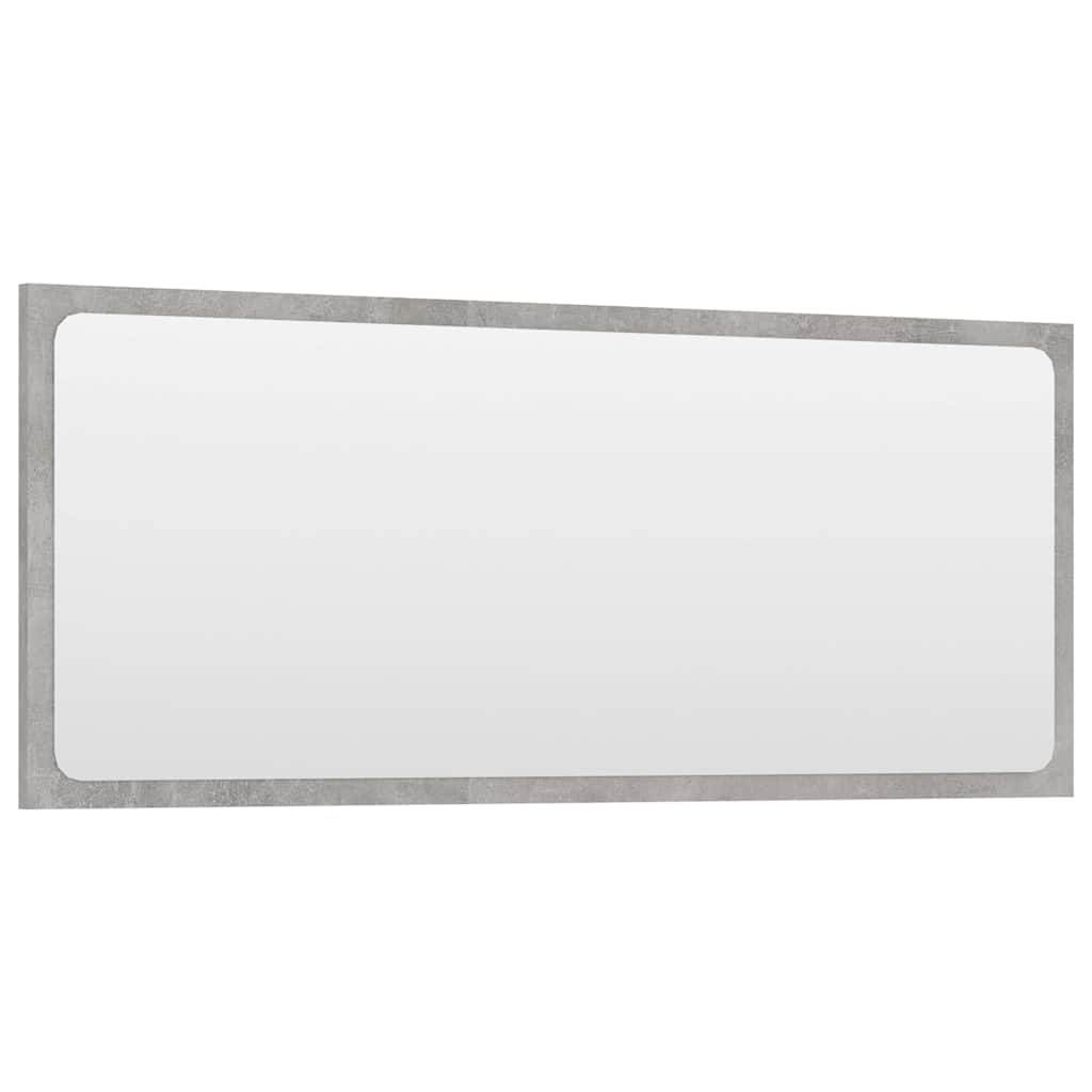 Set Mobili da Bagno 2 pz Grigio Cemento in Legno Multistrato