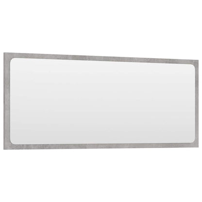 Set Mobili da Bagno 2 pz Grigio Cemento in Legno Multistrato