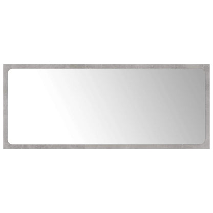 Set Mobili da Bagno 2 pz Grigio Cemento in Legno Multistrato
