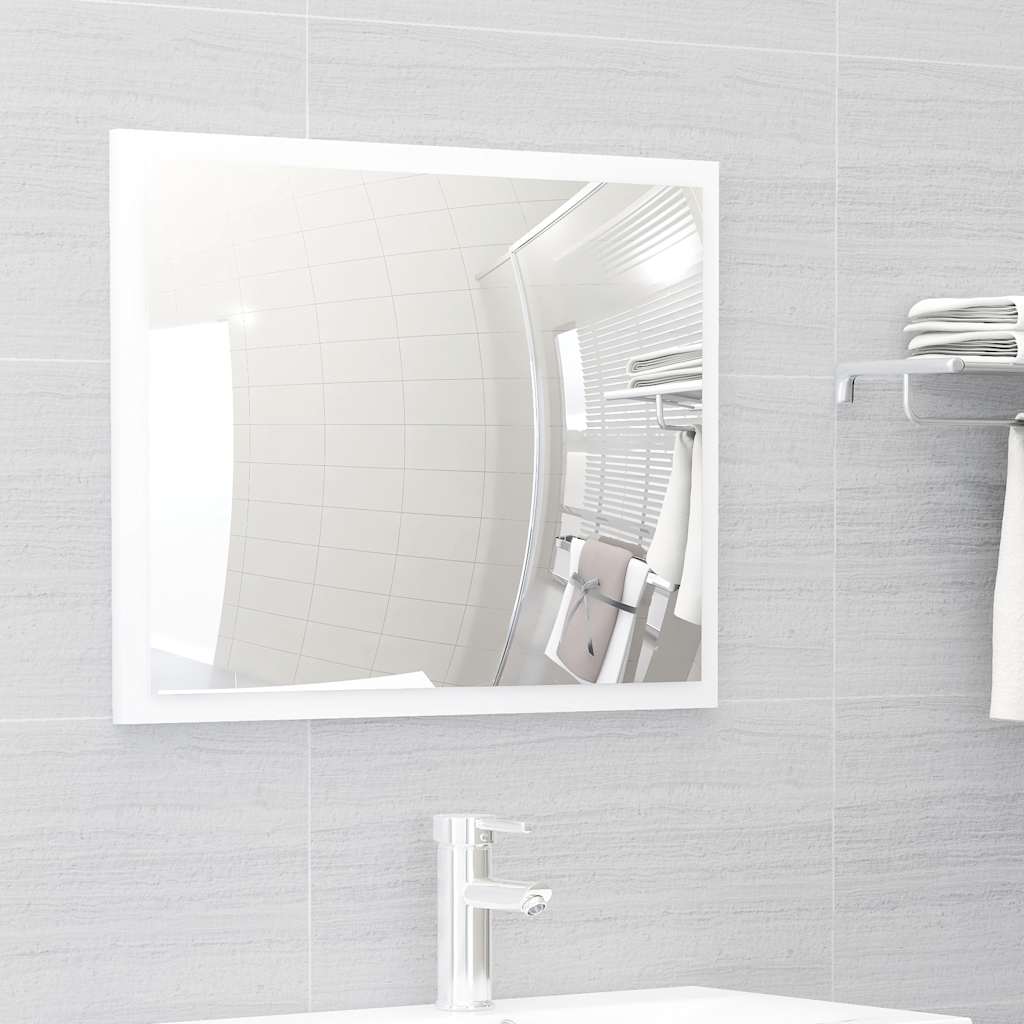 Set Mobili da Bagno 2 pz Bianco in Legno Multistrato | homemem39