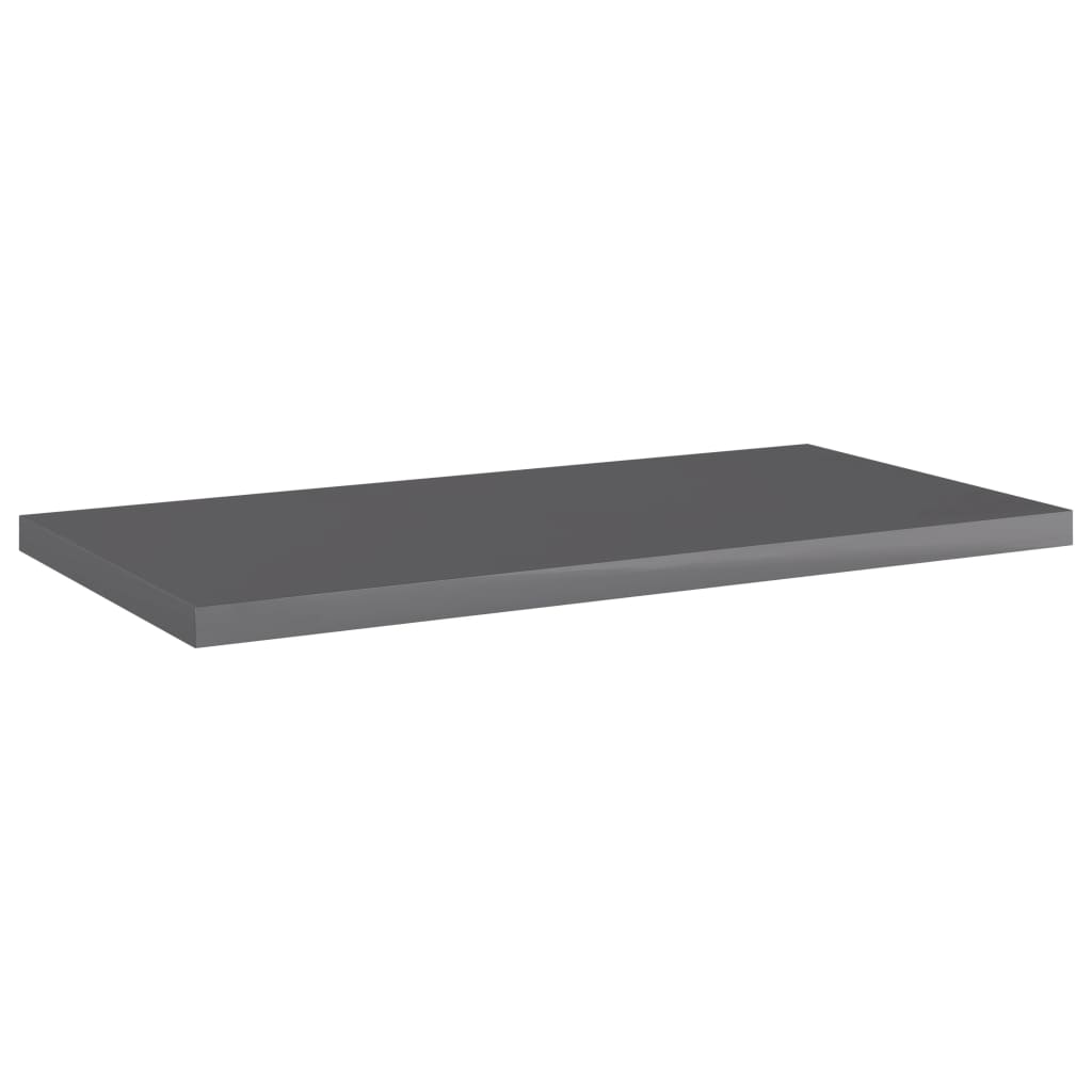 Ripiani per Libreria 8pz Grigio Lucido 40x20x1,5cm Multistrato | homemem39