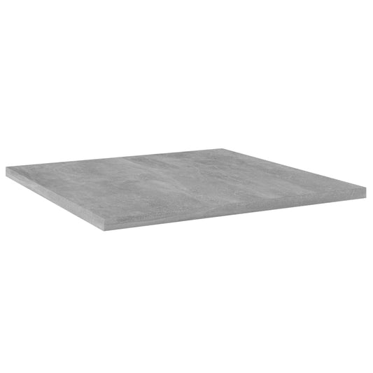Ripiani per Libreria 4pz Grigio Cemento 40x40x1,5cm Multistrato