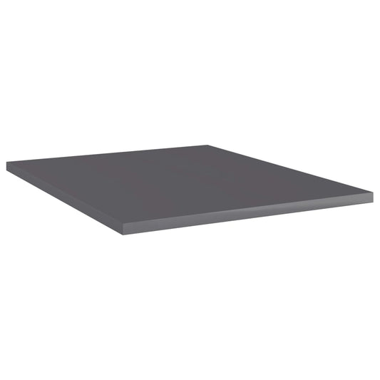 Ripiani per Libreria 8pz Grigio Lucido 40x50x1,5cm Multistrato - homemem39