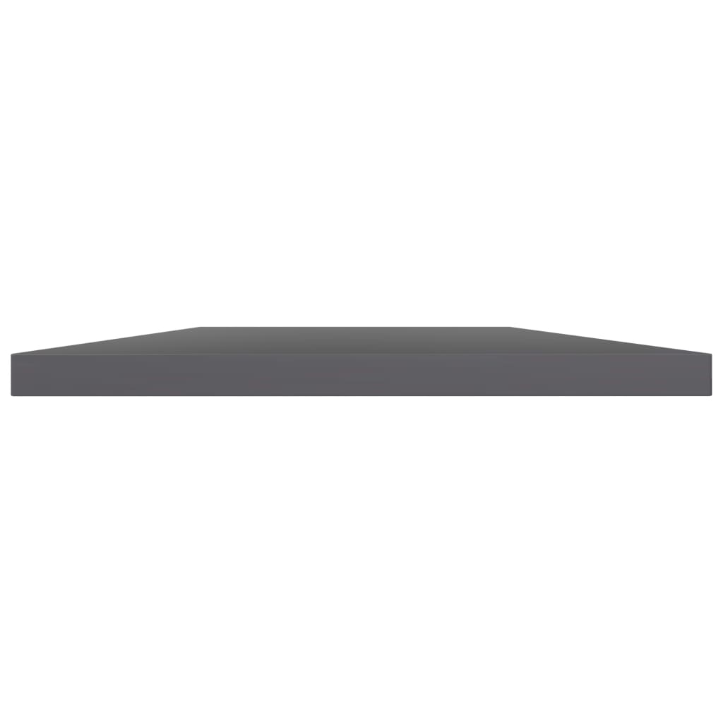 Ripiani per Libreria 4pz Grigio Lucido 60x40x1,5cm Multistrato | homemem39