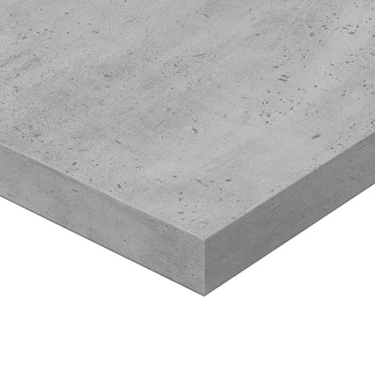 Ripiani per Libreria 4pz Grigio Cemento 80x20x1,5cm Multistrato