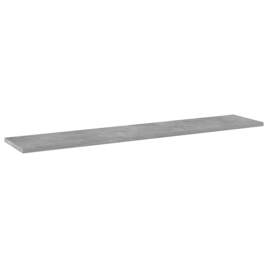 Ripiani Libreria 4pz Grigio Cemento 100x20x1,5cm Multistrato