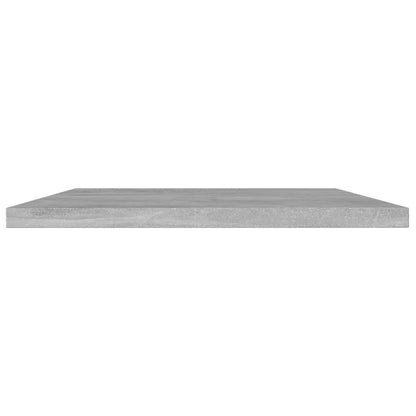 Ripiani Libreria 4pz Grigio Cemento 100x20x1,5cm Multistrato
